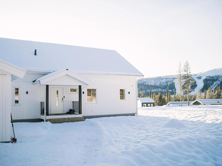 Villa Åse i vinterskrud