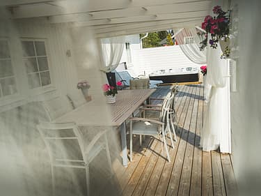 Pergola på uteplats