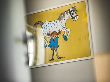 Tavla med Pippi Långstrump