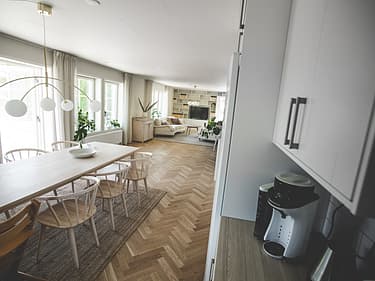 Stor och öppen planlösning